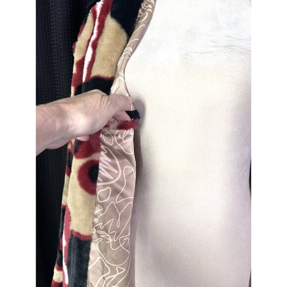 Rare Puma Oversized Faux Fur Madison Coat Jacket Animal Print Animal Print S - Picture 9 of 15